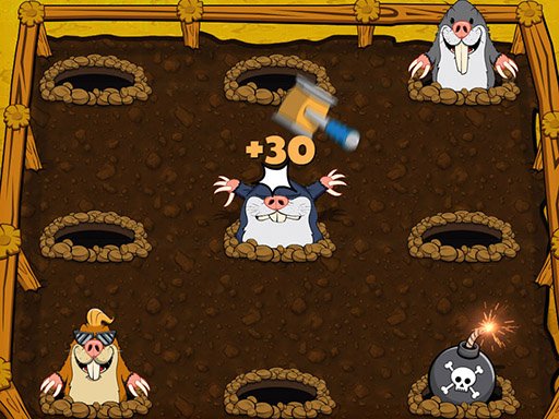 Mole Whack Reflex Challenge