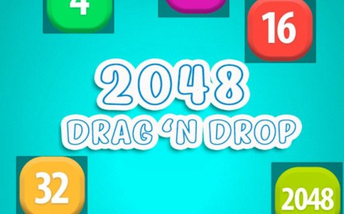2048 Drag and Drop Puzzle Game