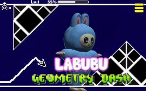 Labubu Geometry Dash Avoider Online Game