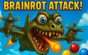 Brainrot Attack: Flying Crocodile Precision Arcade Game