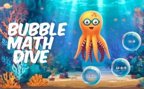 Bubble Math Dive: Underwater Puzzle Game