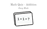 Math Quiz - Addition Game