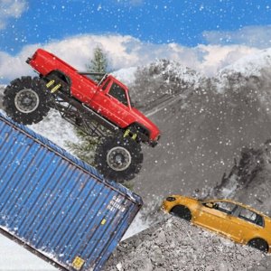 Winter Monster Truck Driving
