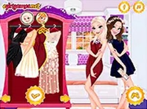 Princesses Cocktail Dresses Dress Up Game