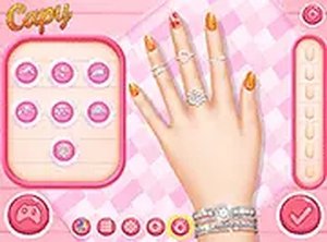 Princesses Flower Nails Art Online Game