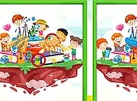 School Kids Differences Puzzle Game