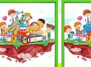 School Kids Differences Puzzle Game