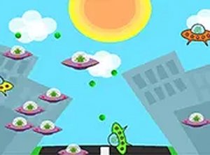 Tiny Alien Spaceship Online Game