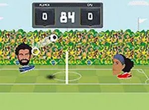 Comical Soccer Matchup